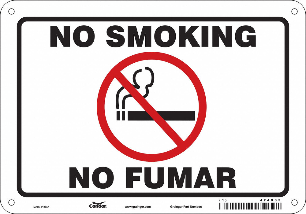 Safety Sign 7 in x 10 in Aluminum