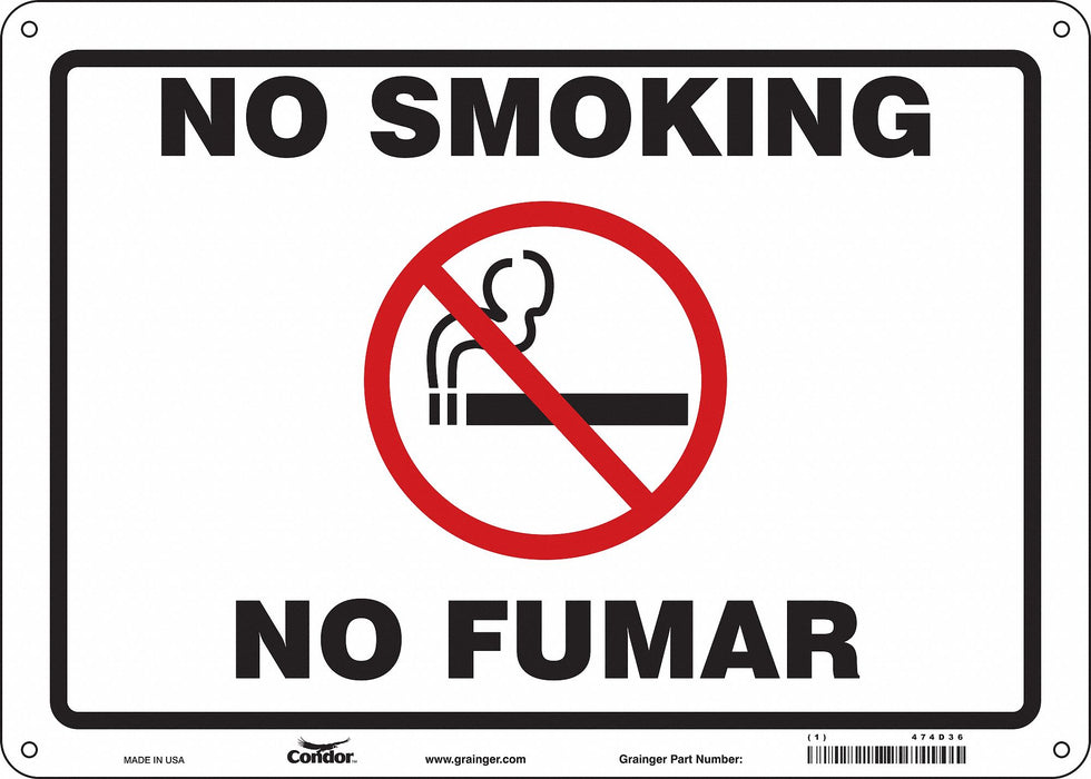 Safety Sign 10 inx14 in Aluminum