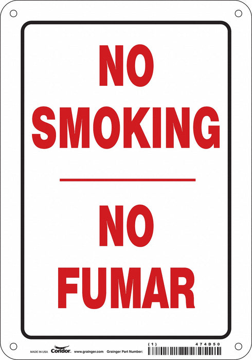 Safety Sign 10 in x 7 in Aluminum