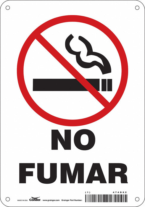 Safety Sign 10 in x 7 in Polyethylene