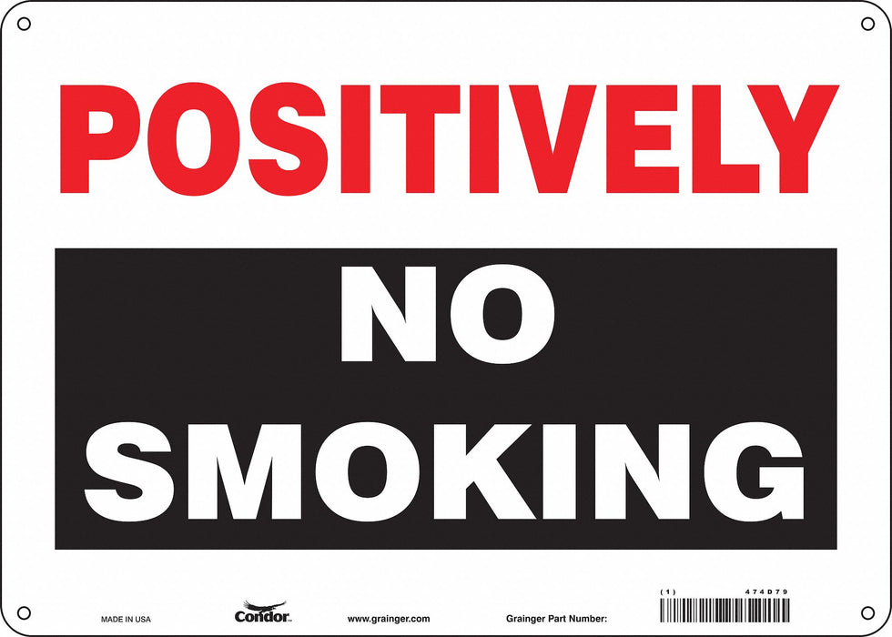 Safety Sign 10 in x 14 in Aluminum