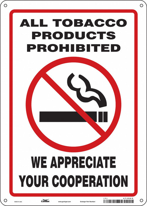 Safety Sign 14 inx10 in Aluminum