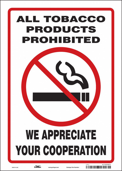 Safety Sign 14 inx10 in Vinyl