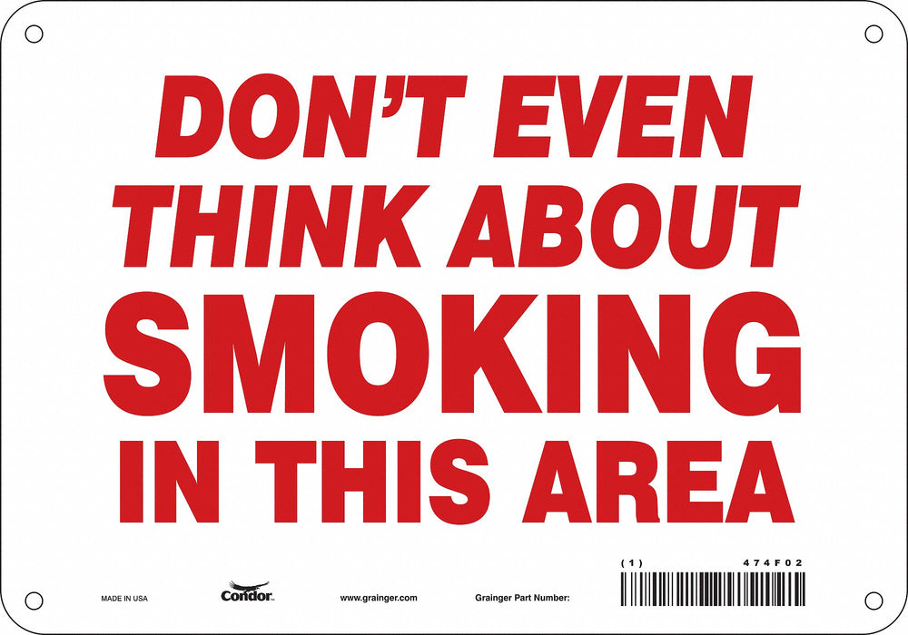 Safety Sign 7 in x 10 in Polyethylene