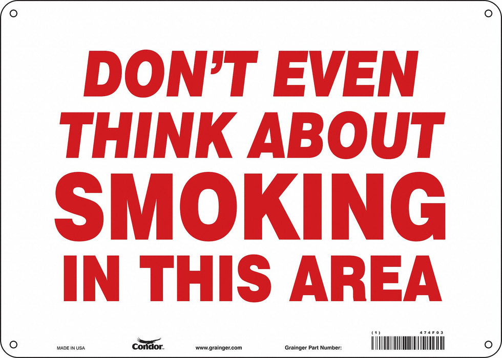 Safety Sign 10 in x 14 in Polyethylene