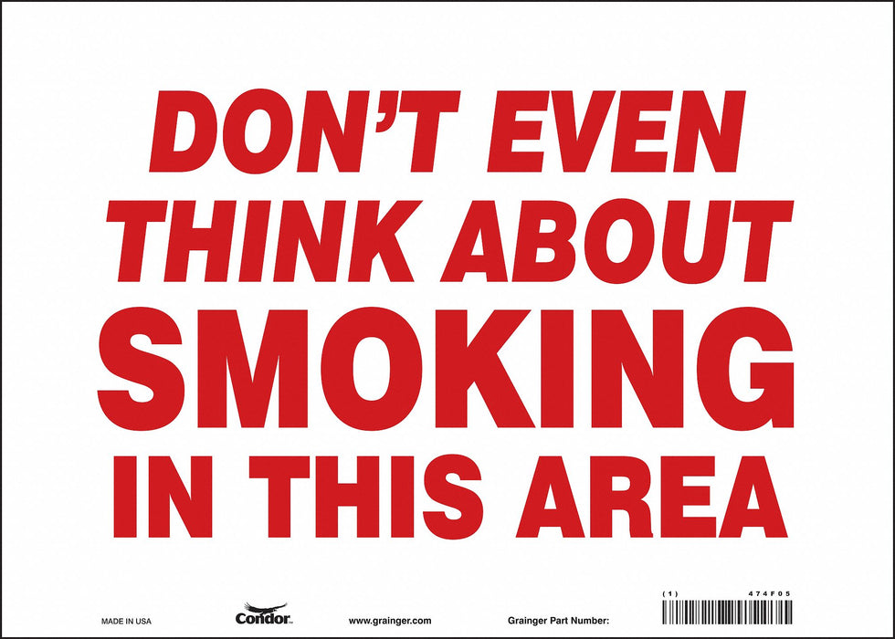 Safety Sign 10 in x 14 in Vinyl