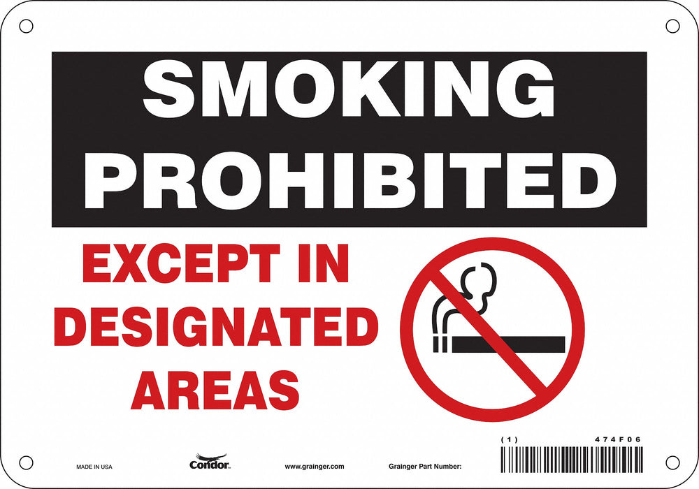Safety Sign 7 in H x 10 in W Aluminum