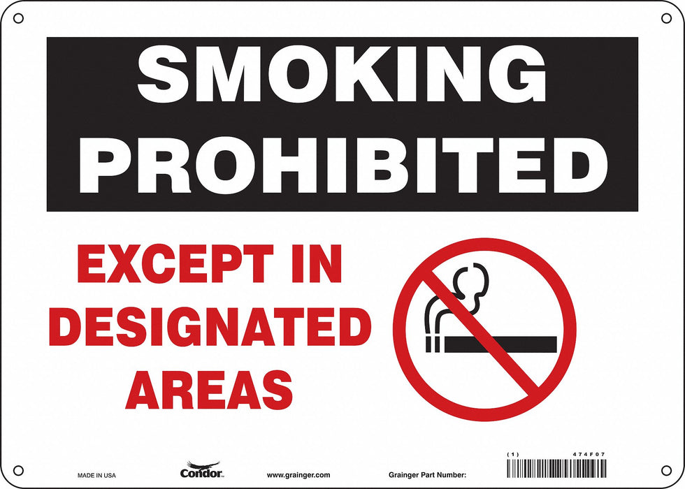Safety Sign 10 inx14 in Aluminum