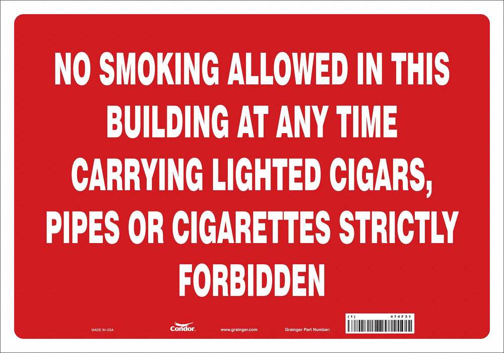 Safety Sign 14 in x 20 in Vinyl