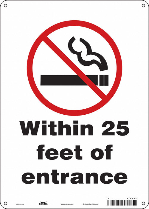 Safety Sign 14 inx10 in Polyethylene