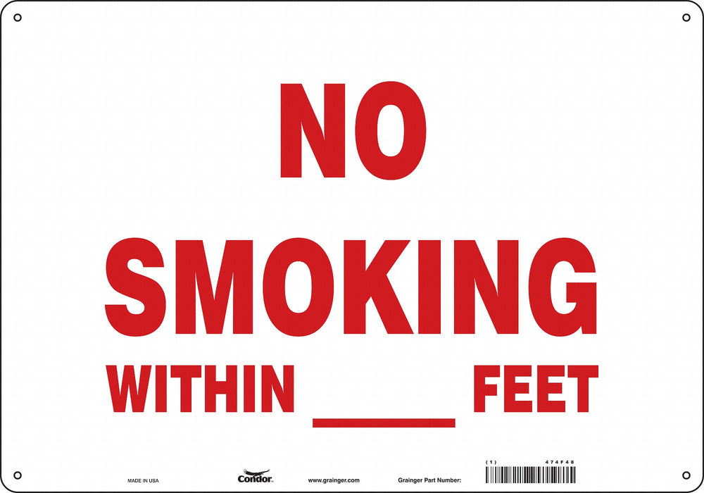 Safety Sign 14 in x 20 in Aluminum