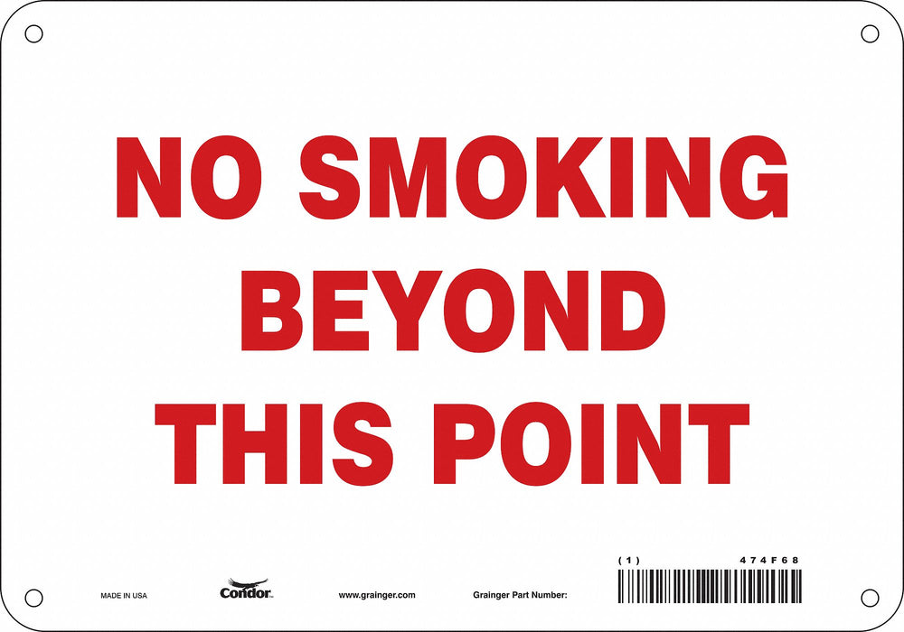 Safety Sign 7 in x 10 in Aluminum