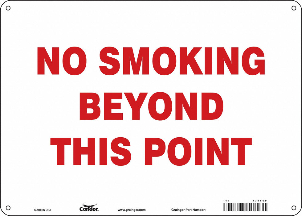 Safety Sign 10 in x 14 in Aluminum