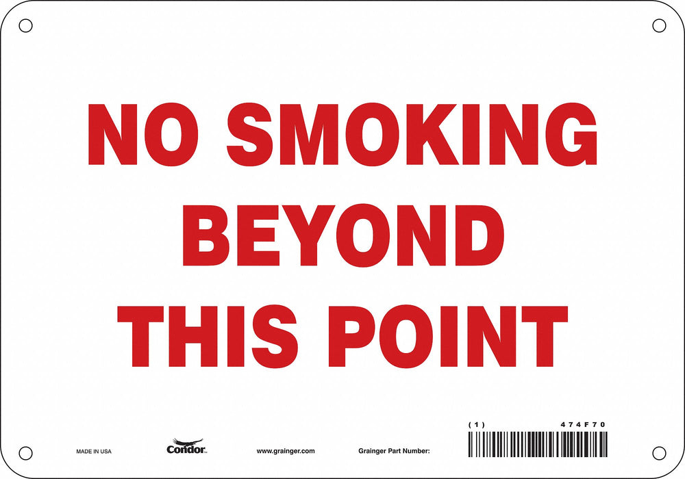 Safety Sign 7 inx10 in Polyethylene