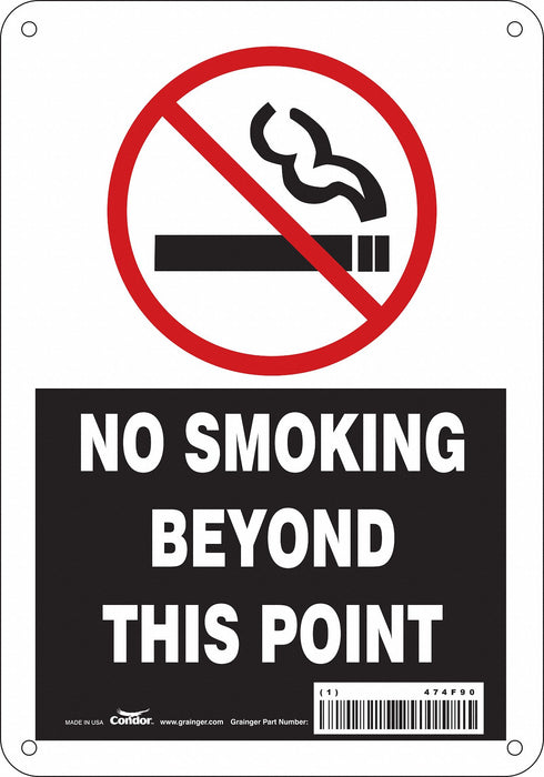 Safety Sign 10 in x 7 in Polyethylene