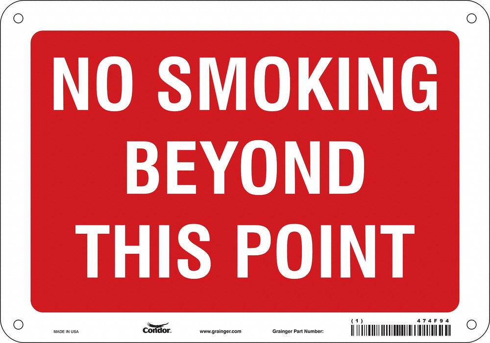 Safety Sign 7 in x 10 in Aluminum