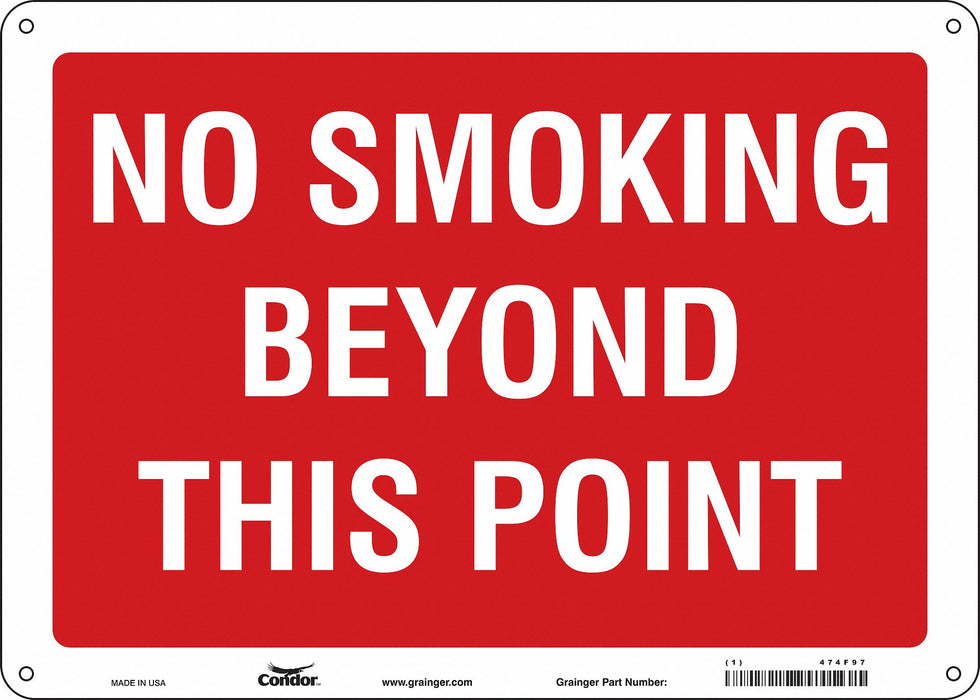 Safety Sign 10 inx14 in Polyethylene