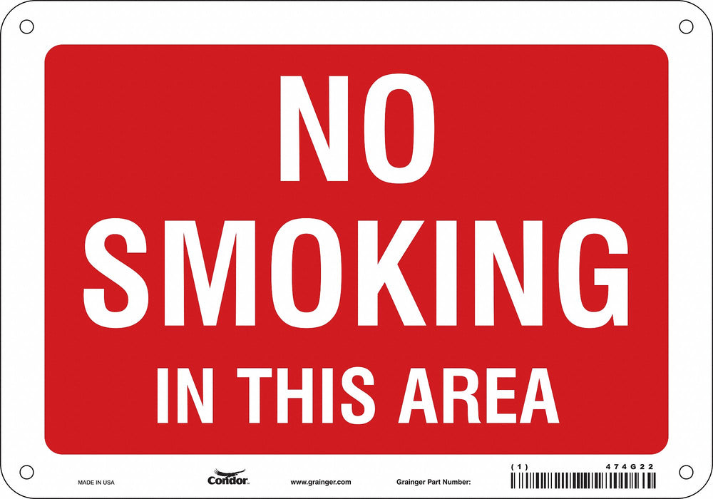 Safety Sign 7 in x 10 in Aluminum