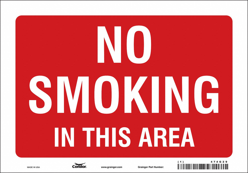 Safety Sign 7 in x 10 in Vinyl