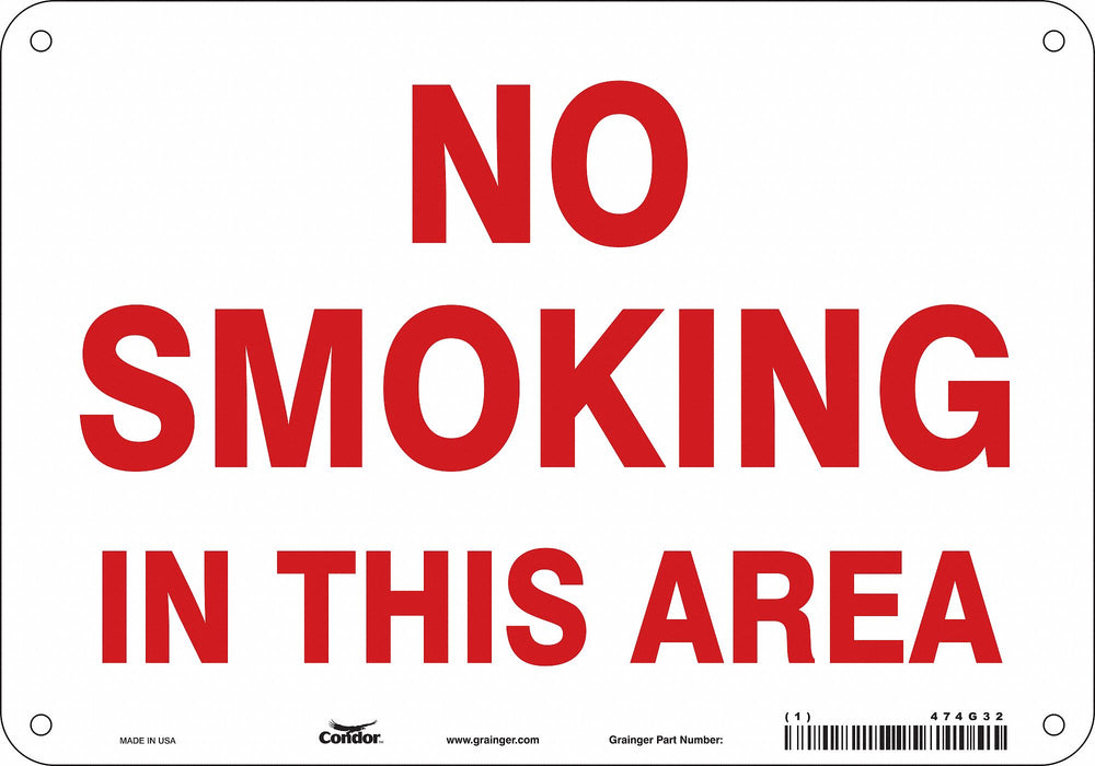 J7016 Safety Sign 7 in H x 10 in W Aluminum