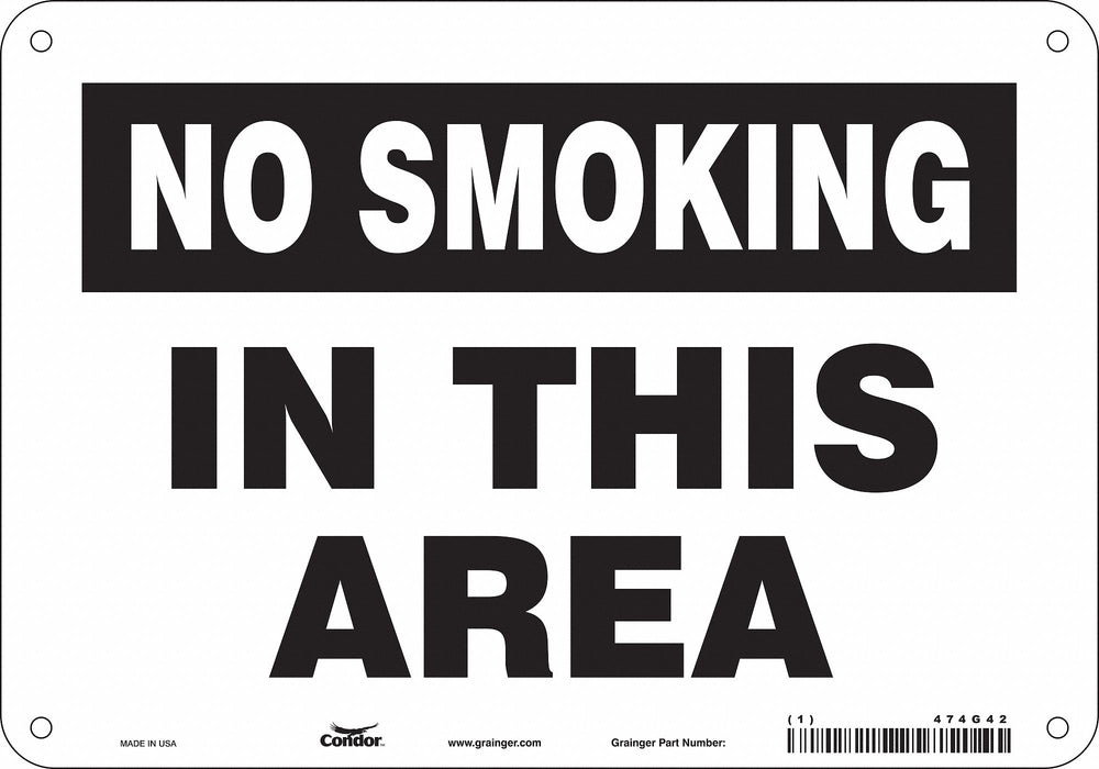 Safety Sign 7 in x 10 in Aluminum