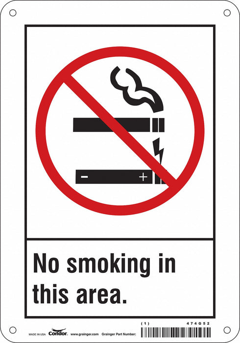 Safety Sign 10 inx7 in Polyethylene