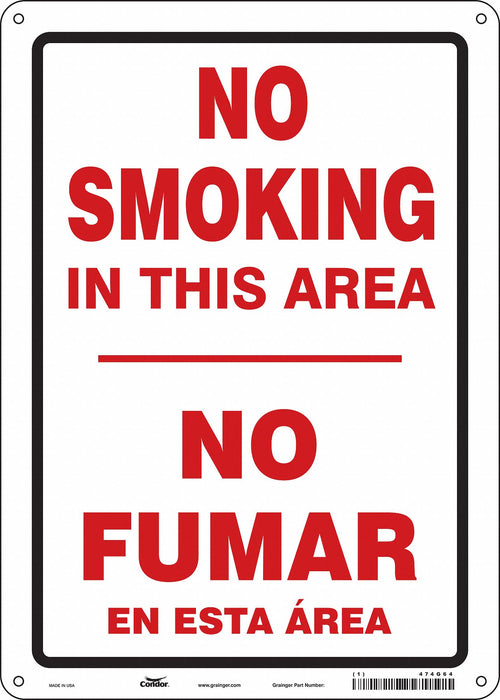 Safety Sign 14 inx10 in Aluminum