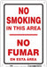 Safety Sign 10 in x 7 in Polyethylene