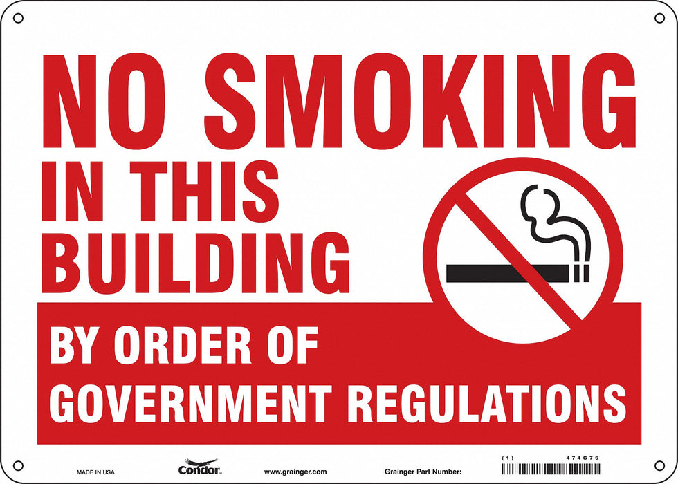 Safety Sign 10 in x 14 in Aluminum