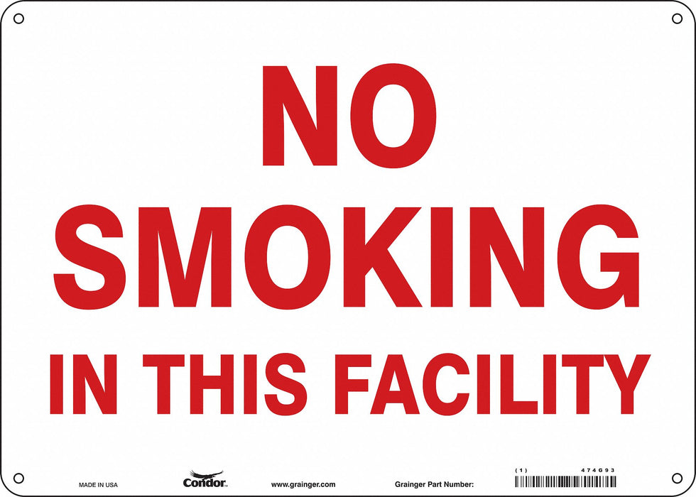 Safety Sign 10 in x 14 in Aluminum