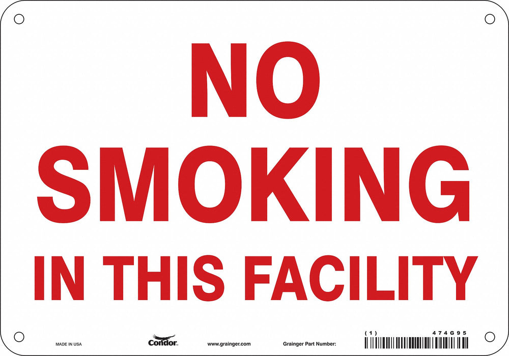 Safety Sign 7 in x 10 in Polyethylene