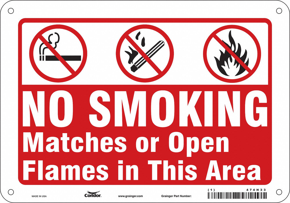 Safety Sign 7 in x 10 in Polyethylene