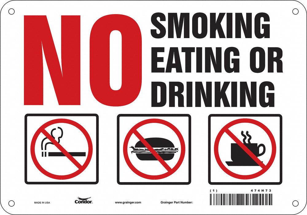 Safety Sign 7 in x 10 in Aluminum