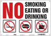 Safety Sign 10 inx14 in Aluminum
