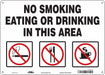 Safety Sign 10 in x 14 in Polyethylene
