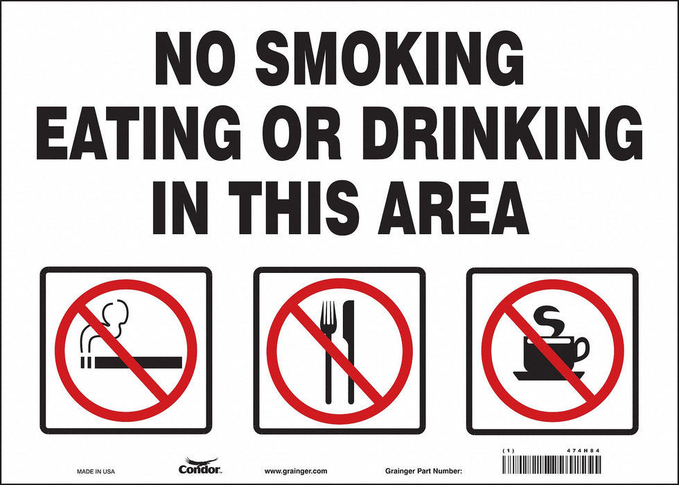 Safety Sign 10 inx14 in Vinyl