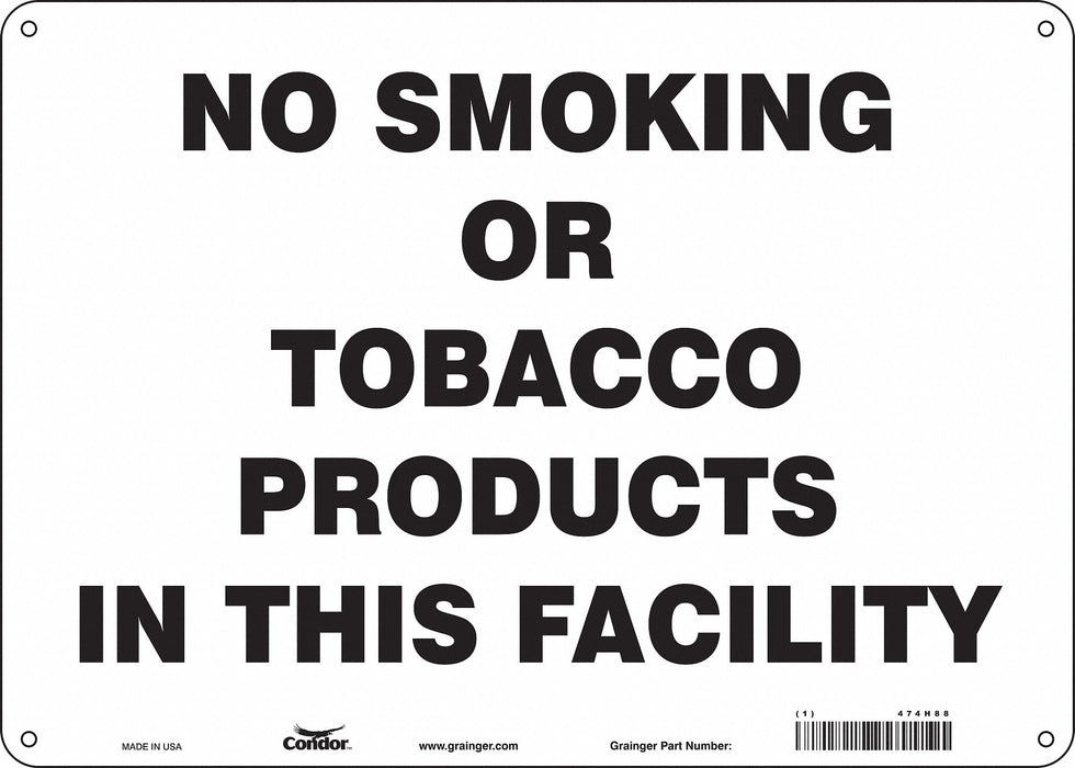 Safety Sign 10 in x 14 in Polyethylene