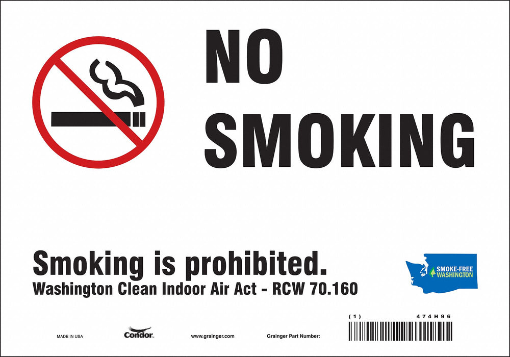 Safety Sign 7 in x 10 in Vinyl