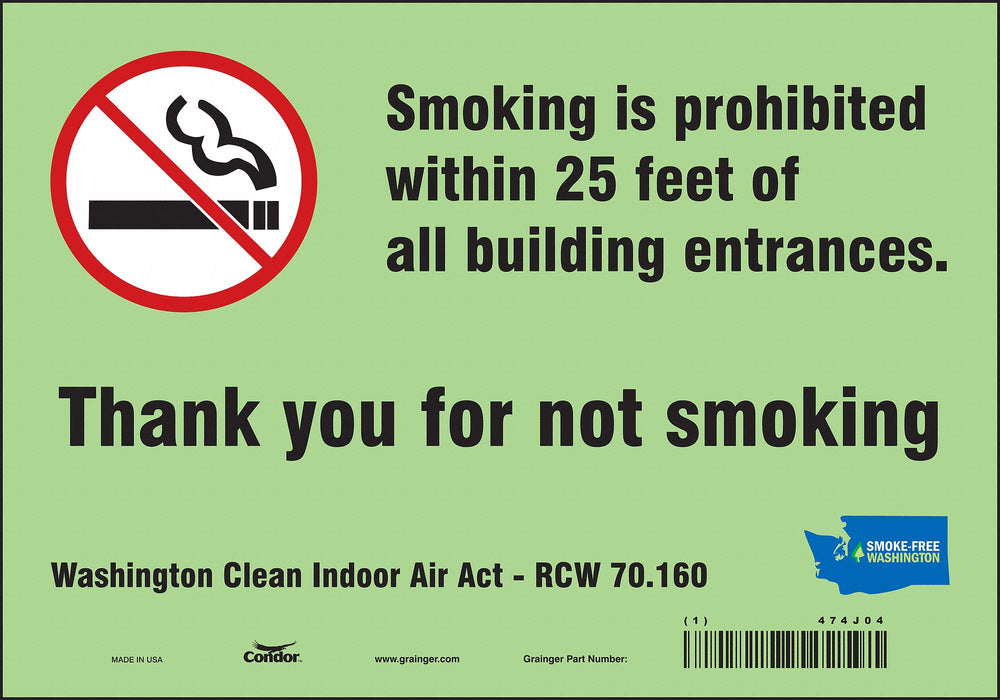 Safety Sign 7 inx10 in Vinyl
