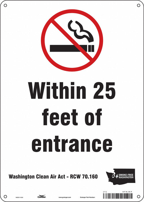 Safety Sign 14 inx10 in Aluminum