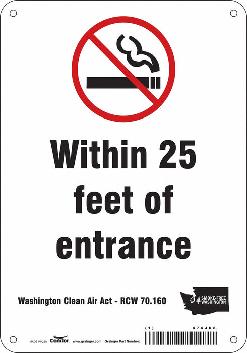 Safety Sign 10 inx7 in Polyethylene