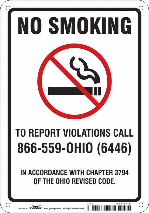 Safety Sign 10 inx7 in Aluminum