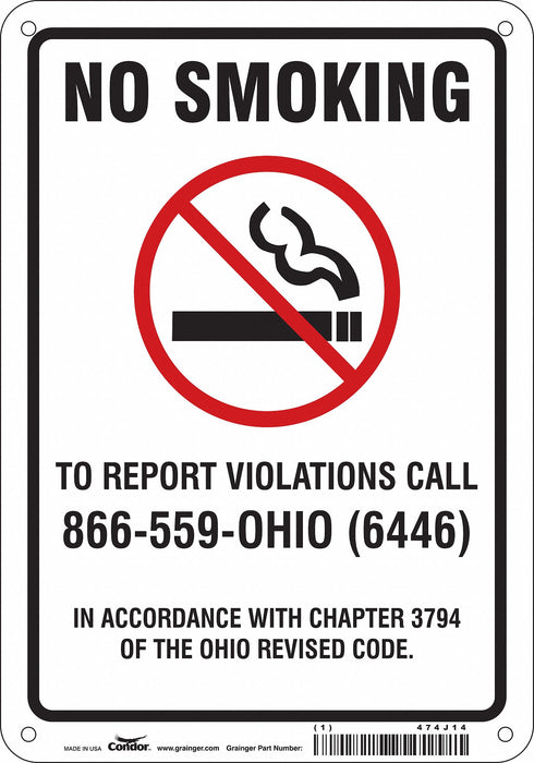 Safety Sign 10 inx7 in Polyethylene