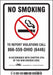 Safety Sign 5 inx3 1/2 in Vinyl