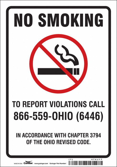 Safety Sign 10 inx7 in Vinyl