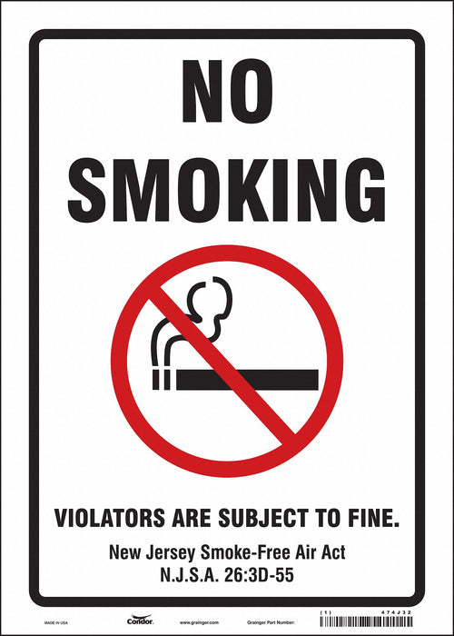 Safety Sign 14 in x 10 in Vinyl