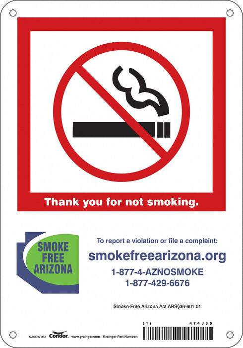 Safety Sign 10 in x 7 in Polyethylene