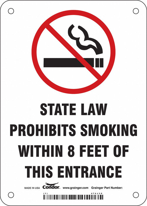 Safety Sign 7 in x 5 in Aluminum