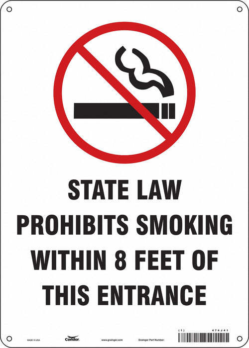 Safety Sign 14 inx10 in Aluminum
