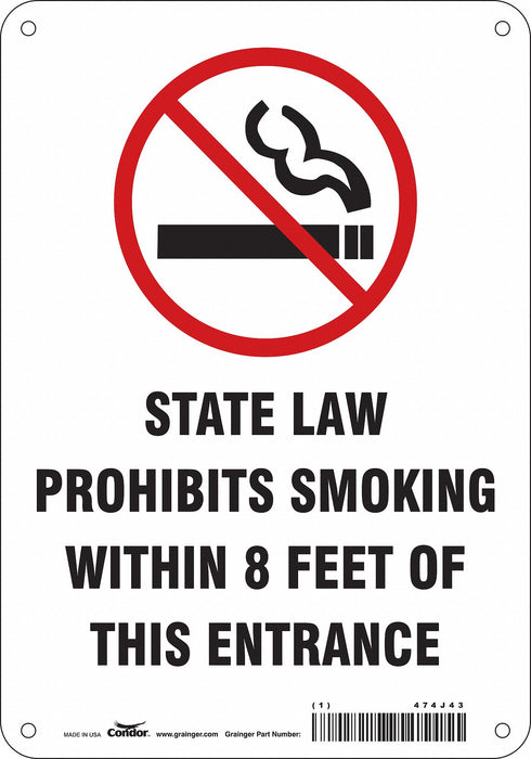 Safety Sign 10 in x 7 in Polyethylene
